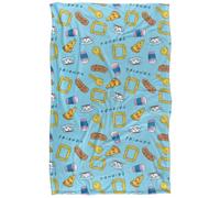 Friends Food Pattern Super Soft Silky Feel Blanket - 36 x 58 Inch