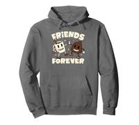 Friends Forever Coffee & Poop Cute Caffeine Lover EduEly Pullover Hoodie