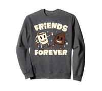 Friends Forever Coffee & Poop Cute Caffeine Lover EduEly Sweatshirt
