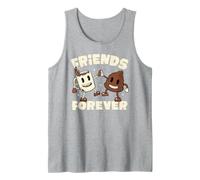Friends Forever Coffee & Poop Cute Caffeine Lover EduEly Tank Top