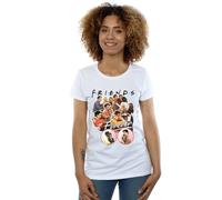 Friends Forever Collage Cotton T-Shirt In White White M