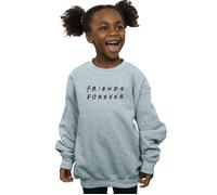 Friends Girl's Forever Logo Sweatshirt in Grey | Size: 7-8 Years Friends Grey 7-8 Years