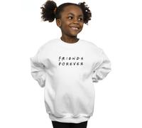 Friends Girl's Forever Logo Sweatshirt in White | Size: 7-8 Years Friends White 7-8 Years