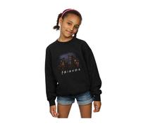 Friends Girl's Night Skyline Sweatshirt in Black | Size: 7-8 Years Friends Black 7-8 Years