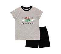 FRIENDS Girls Short Pyjamas Central Perk Black 7-8 Years