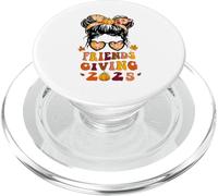 Friends Giving 2025 Thanksgiving Friendsgiving Messy Bun PopSockets PopGrip for MagSafe