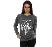 Friends Group Stairs Sweatshirt In Charcoal Charcoal L