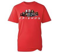 Friends Halloween T-Shirt Horror Movie Scary Killers Friends Gift Top Tee Tshirt (Red, M Years)