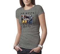 Friends Horror Movies Inspired by Stephen King Signature Women's Grey T-Shirt Size XL