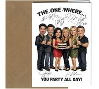 Friends Inspired TV Show Birthday Card Sitcom Fan Celebrity Style Autograph Celebration Greeting Card With Envelope A5 no2034