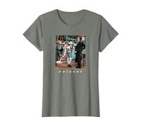 Friends Joey Lunges T-Shirt, Women, Olive Heather, Medium