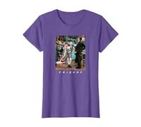 Friends Joey Lunges T-Shirt, Women, Purple Heather, Small