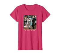 Friends Joey Lunges T-Shirt, Women, Red Heather, Large