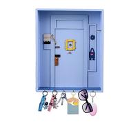 Friends Key Holder & Monica's Door Frame Keychain Cute Home Gift for TV Show Merchandise Lovers, Purple Handmade Key Hooks,Funny Fans Lovers Merchandis Key Holder,Vintage Home Decorative Wall (Blue)