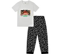 FRIENDS Ladies Central Perk Pyjamas for Cafe TV Show Black White (22-24)