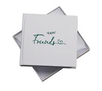 Friends Leaf Design Memories Photo Album, Holds 50 6x4 inch Photos, 18.5x19.5cm, White