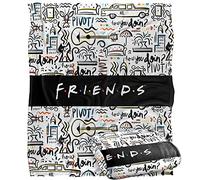FRIENDS Let's Be Pattern Officially Licensed Silky Touch Super Soft Throw Blanket 152 x 127 cm