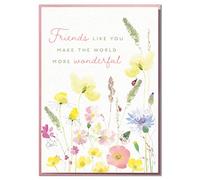 Friends Like You Make The World More Wonderful. Lovely Card for A Special Friend