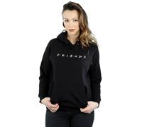Friends Women's Text Logo Hoodie Black XXXXX-Large