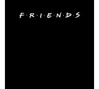 Friends Logo Men's T-Shirt - Black - 5XL