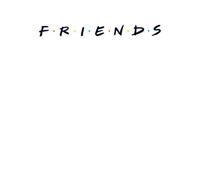 Friends Logo Men's T-Shirt - White - 5XL