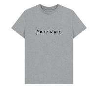 Friends Logo Unisex T-Shirt - Heather Grey In Light Grey Light Grey 2XL