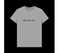 Friends Logo Unisex T-Shirt - Heather Grey In Light Grey Light Grey M