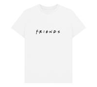 Friends Logo Unisex T-Shirt - White | Size: XL Friends White XL