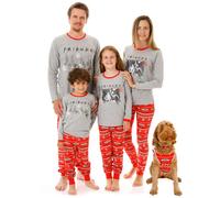 Friends Long Sleeve Long Leg Pyjama Set (Womens Red)