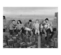 Friends Lunch On A Skyscraper Canvas Print