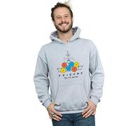 Friends Men's Fountain and Umbrellas Hoodie Sport Grey XXX-Large