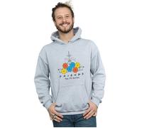Friends Men's Fountain & Umbrellas Hoodie in Grey | Size: Large Friends Grey L