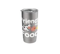 Friends not Food Stainless Steel Insulated Tumbler