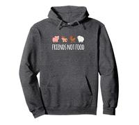 Friends Not Food, Vegetarian, Vegan Pullover Hoodie
