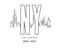 Friends NY Skyline Men's T-Shirt - White - 4XL