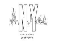 Friends NY Skyline Women's T-Shirt - White - XS