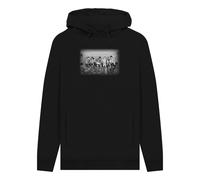 Friends Official Lunch Atop A Skyscraper Black Graphic Hoodie Black 2XL