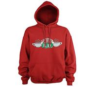 FRIENDS Officially Licensed Central Perk Hoodie (Red), Small