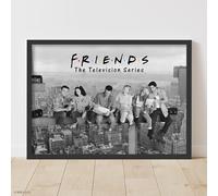 Friends Print - Lunch Break with Logo Poster Wall Art (42cm x 59.4cm - A2)