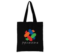 Friends Printed Canvas reusable grocery bags, Foldable Casual Travel HandBag, Shoulder Beach Tote Bags, Shopper bag eco friendly super strong washable Storage bags Shopping bag Canvas bag for Women