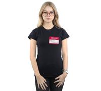 Friends Regina Phalange Name Tag Cotton T-Shirt In Black Black