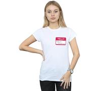 Friends Regina Phalange Name Tag Cotton T-Shirt In White White