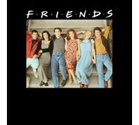 Friends Retro Character Shot Men's T-Shirt - Black - XL