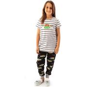 Friends Short Sleeve Long Leg Pyjama Set | White | Official Merch | Size: 11-12 Years Friends White 11-12 Years