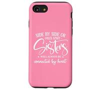 Friends Side By Side Miles Apart Sisters Connected by Heart Case for iPhone SE (2020) / 7/8