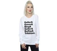 Friends Surnames Text Sweatshirt In White White