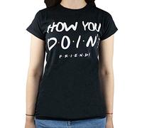 Friends T-Shirt How You Doin' Gift Women's Black Top