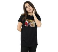 Friends The Holiday Armadillo Cotton Boyfriend T-Shirt In Black Black XXXL