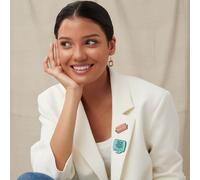 Friends The TV Series Pivot, Pivot, Sofa Pin Badge - Brown