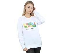 Friends They Don´t Know Script Sweatshirt In White White L